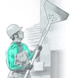 Grattoir manche télescopique Nanovib® manche aluminium lame acier trempé largeur 300 mm