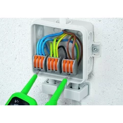 Valisette de 50 bornes de connexion rapide S222 Wago pour 2-3-5 fils souples et rigides