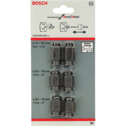 Adaptateur de transition pour scie trépan à filetage standard Bosch - 6 pièces