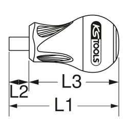 Tournevis porte-embouts Tom Pouce ULTIMATE emmanchement 1/4 longueur 10 mm