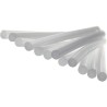 Colle stick bâton - PVC et câbles Rapid - Longueur 190 mm Ø 12 mm - Transparent - Boîte de 48