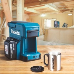 Machine à café Makita DCM501Z à batterie 12V ou 18V LI-ION Produit seul