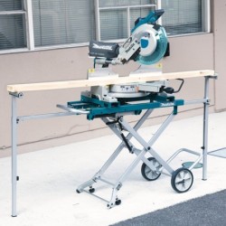 Chariot établi WST05 Makita avec servantes et roues pour scie sur table compatible