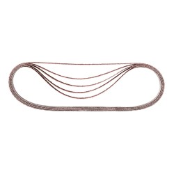 Bande abrasive pour bois et metal pour machine 9032 dimensions 13 x 533 mm lot de 5 pièces