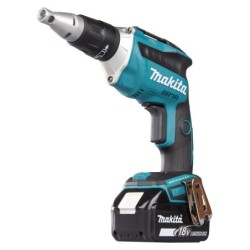 Visseuse plaque de plâtre Makita DFS452RTJ 18 V 4000 tr/min avec 2 batteries 5 Ah et chargeur