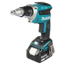 Visseuse plaque de plâtre Makita DFS452RTJ 18 V 4000 tr/min avec 2 batteries 5 Ah et chargeur