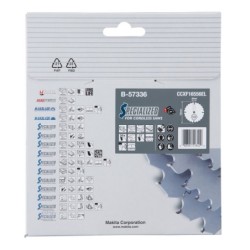 Lame scie circulaire bois Efficut Makita diamètre 165 mm alésage 20 mm 56 dents