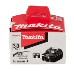 Batterie Makita Makstar Li-Ion 18V 3Ah type BL1830B avec témoin de charge