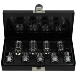 Coffret de 9 douilles Torx 1/2 longueur 38 mm - E10 à E24