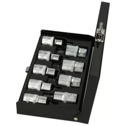 Coffret de 9 douilles Torx 1/2 longueur 38 mm - E10 à E24