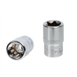 Coffret de 9 douilles Torx 1/2 longueur 38 mm - E10 à E24