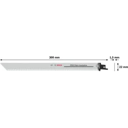 Lame de scie sabre Bosch S 1213 AWP pour matériaux isolants lot de 2