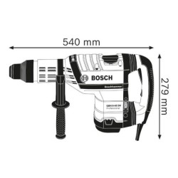 Marteau perforateur Bosch GBH 8-45 DV Professional 12.5 J SDS-max avec contrôle vibration