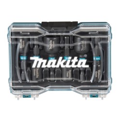 Coffret 6 douilles à queue Impact BLACK Makita hexa 1/4 diamètres 6-7-8-10-12-13 mm