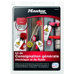 Kit de consignation générale Master Lock électrique et fluides