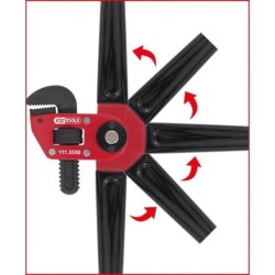 Pince à tube avec tête pivotante réglable 1 1/2 KsTools