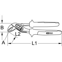 Pince multiprise gainée KS Tools 10 longueur 240 mm