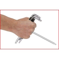Jeu de 8 clés mâles Torx KS Tools non percées diamètre 10 à 50 mm