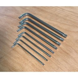 Jeu de 8 clés mâles Torx KS Tools non percées diamètre 10 à 50 mm