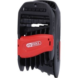 Clé mixte à cliquet réversible sur double support KS Tools Jeu de 10 pièces de 8 à 19 mm
