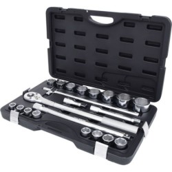 Coffret de douilles 6 pans 3/4 Chrome Plus Kstools diamètre 19 à 50 mm - 21 pièces