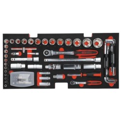 Coffre à outils ultimate KS TOOLS métallique équipé de 114 pièces 3 tiroirs