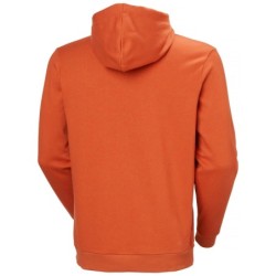 Sweat à capuche classique avec logo orange