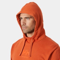 Sweat à capuche classique avec logo orange