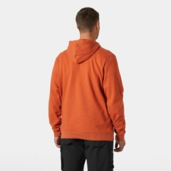 Sweat à capuche classique avec logo orange