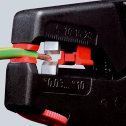 Pince à dénuder auto-ajustable Knipex capacité de dénudage 0,03 à 10 mm²