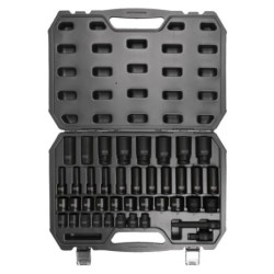 Coffret de douilles à chocs 1/2 , 40 pièces 515.0065