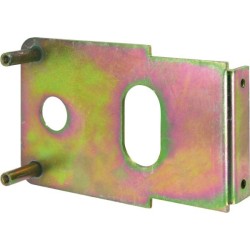 Plaque de fixation pour serrure horinzontale à souder ZB