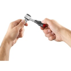 Cliquet rapide Facom 1/4 à manche rotatif longueur 120 mm