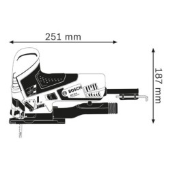 Scie sauteuse Bosch GST 90 E Professional livré en coffret