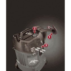 Aspirateur eau et poussières cuve polyéthylène DCP 25 20 litres