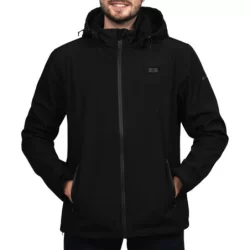 Veste softshell chauffante noire