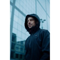 Veste softshell chauffante noire