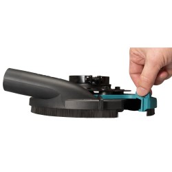 Carter de protection avec raccord d'aspiration pour meuleuse 180 et 230