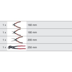 Module de pinces pour servante Kstools Dakar et Pearl in - 4 pièces