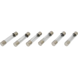 Assortiment de 120 fusibles en verre 6 x30 mm (5-10-15-20-25-30 ampères)
