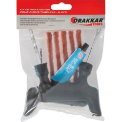 Kit de réparation pour pneu Tubuless - 8 pièces