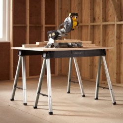 2 tréteaux pliables capacité 350 kg lot de 2 pièces