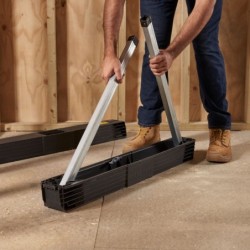 2 tréteaux pliables capacité 350 kg lot de 2 pièces