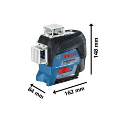 Laser GLL 3-80 C Bosch 3 lignes rouge 1 batterie GBA 12V 2.Ah avec support BM 1 et L-BOXX 136