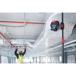 Laser GLL 3-80 C Bosch 3 lignes rouge 1 batterie GBA 12V 2.Ah avec support BM 1 et L-BOXX 136