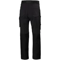 Pantalon oxford 4X Connect Stretch noir avec tissu renfort genoux et bas de jambes