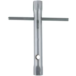 Clé à tube droite 6 pans chromée DIN 896