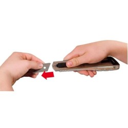 Cutter à cartouche Fatmax Pro Stanley pour applications lourdes 4 lames fournies 25 mm