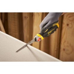 Scie à guichet lame rétractable Fatmax Stanley - 8 dents/pouce - Bois plâtre - Longueur 130 mm