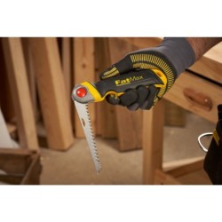 Scie à guichet lame rétractable Fatmax Stanley - 8 dents/pouce - Bois plâtre - Longueur 130 mm
